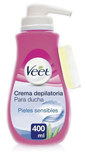 Veet Cr&egrave;me de douche d&eacute;pilatoire peaux sensibles 400 ml