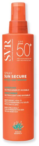 SVR Sun Secure Spray Protection Solaire Hydratant SPF50+ 200 ml