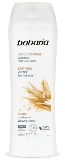 Babaria Lait Corporel Apaisant &agrave; l'Avoine 400 ml