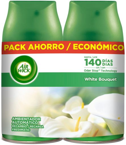 Air Wick Freshmatic Blanc Désodorisant Automatique Spray 2 recharges x 250  ml België