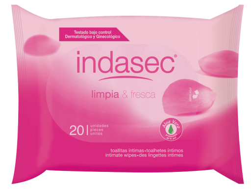 Lingettes d&#39;hygiène intime 20 unités