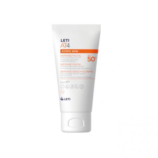 At4 Crème Défense Visage Peau Atopique SPF 50 50 ml