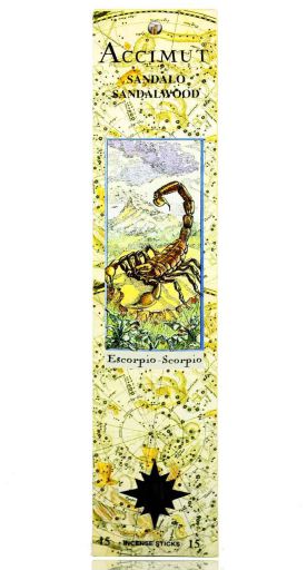B&acirc;ton d'encens Accimut Scorpion Santal 15 unit&eacute;s