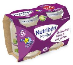 Bipack D&icirc;ner pour b&eacute;b&eacute; aux petits pois et au jambon 2x190 gr