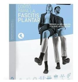 Medilast Chaussette courte pour fasciite plantaire, noire, taille S