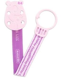 Broche tétine ours ruban épingle