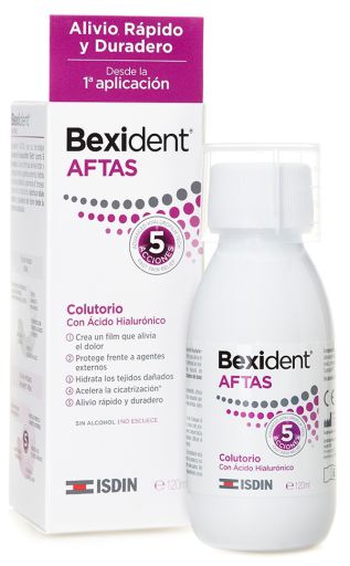 Bain de bouche Bexident pour aphtes 120 ml