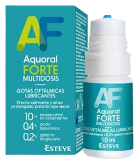 Gouttes oculaires lubrifiantes multidoses Aquoral Forte 10 ml