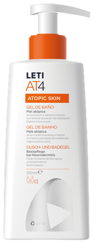 Gel de bain AT4 pour peaux atopiques 250 ml
