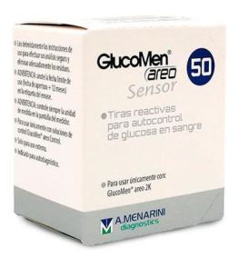 Glucomètre Chemie Areo Capteur de glucose 50 bandelettes