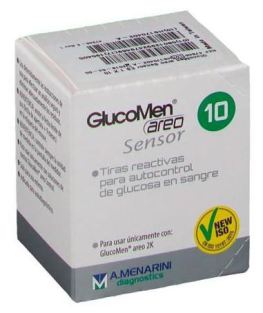 Menarini Glucomen Areo Capteur de Glucose 10 bandelettes