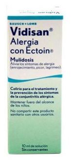 Collyre Vidisan contre les allergies à l&#39;ectoïne 10 ml