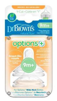 Options Tétines en silicone à large ouverture pour prématurés Y 9 mois et plus 2 unités