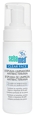 Mousse nettoyante antibactérienne Clear Face 150 ml