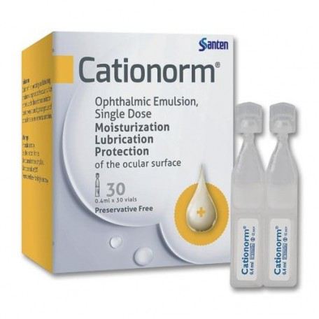Cationorm Dose unique Œil sec 30 doses uniques