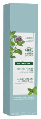 Crème Purifiante Menthe Aquatique et Argile Bio 40 gr