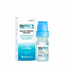 Solution ophtalmique lubrifiante oculaire Matrix 3 10 ml