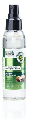 Real Natura Pro-Nutrition Huile Capillaire Extra Pure &agrave; la Noix de Coco 100 ml