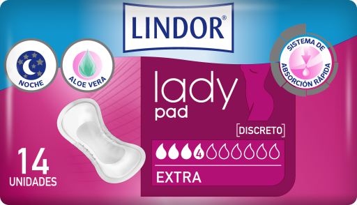 Lady Pad Extra 4 Gouttes 14 unités