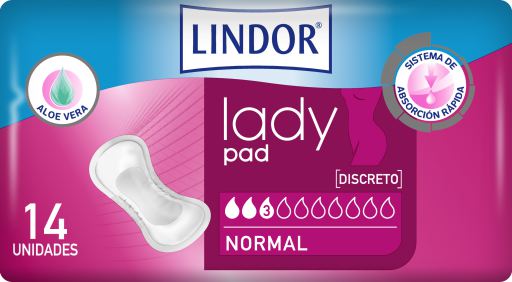 Serviette hygiénique Lady Normal 3 gouttes 14 unités