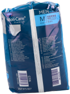 Couches pour incontinence 7 Drops M pour hommes, 8 unités