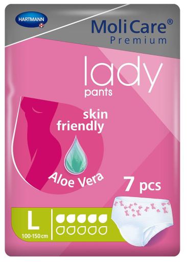 Culottes d&#39;incontinence pour femmes 5 Drops L, 7 pièces
