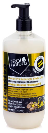Real Natura Shampooing sans sel Pro Repair Bomba Cafe 500 ml