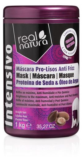 Real Natura Masque capillaire sans sel Pro Smooth Anti Frizz Argan