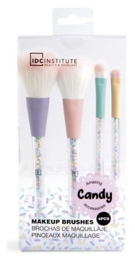 Ensemble de pinceaux de maquillage Candy 4 pi&egrave;ces