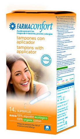 Tampons Super Plus 100 % coton, 14 unités