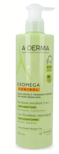 Exomega Control Gel Nettoyant Émollient 2 en 1 Anti-irritations 500 ml
