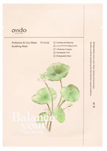 Ondo Beauty 36.5 Cica Water Masque Apaisant Probiotique 25 ml