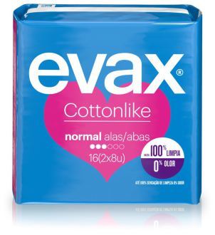 Compresse à ailes normales en coton