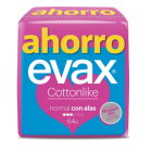 Compresse à ailes normales en coton