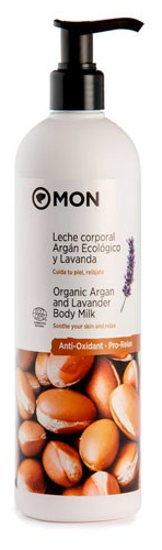 MON Lait corporel bio &agrave; l'argan et &agrave; la lavande 500 ml