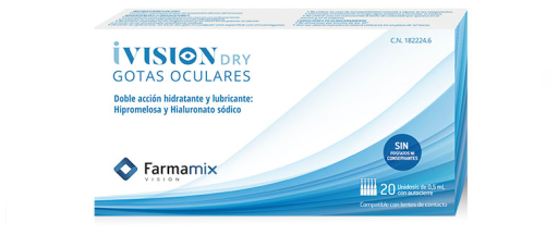 Gouttes pour les yeux secs Vision 10 unités
