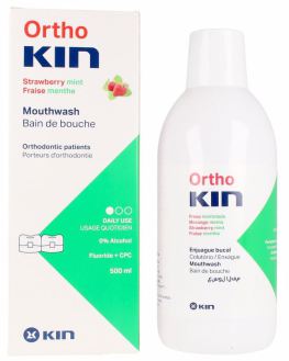 Bain de bouche mentholé à la fraise 500 ml