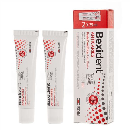 Isdin Bexident Dentifrice Anticaries Lot de 2 x 25 ml