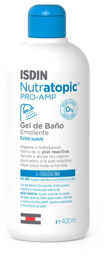 Gel douche émollient Nutratopic Pro-Amp pour peaux atopiques