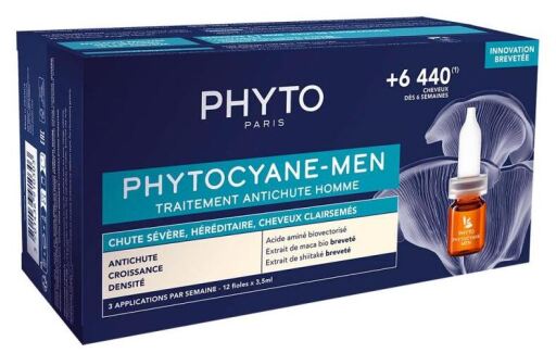 Phytocyane Traitement Anti-Chute Homme 12 x 3,5 ml
