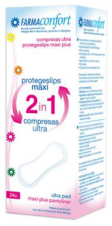 Protège-slips Maxi 2 en 1 Ultra Pads 24 unités