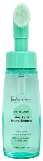 Idc Institute Aloe Vera Mousse Nettoyante avec Exfobrush 240 ml