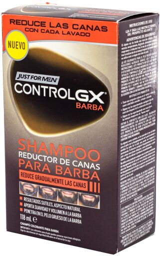 Shampooing réducteur de poils gris pour barbe Control Gx 118 ml