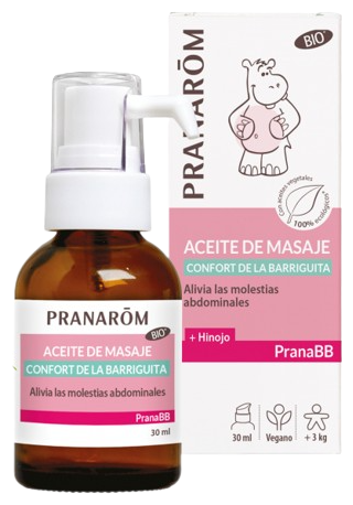 Huile de massage PranaBB pour le confort du ventre 30 ml