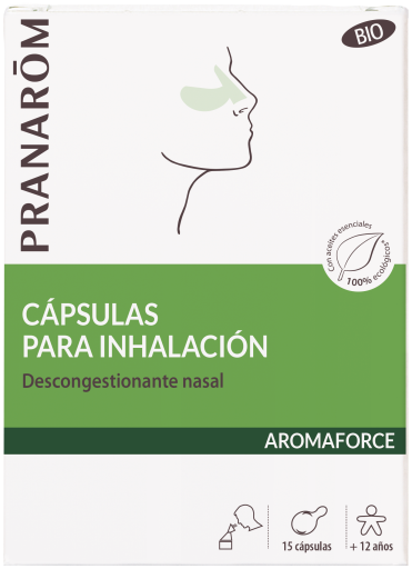 Capsules d&#39;inhalation Aromaforce 15 capsules