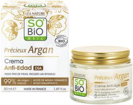 Cr&egrave;me de jour anti-&acirc;ge &agrave; l'acide hyaluronique et &agrave; l'argan bio 50 ml
