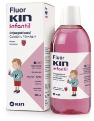 Bain de bouche anti-caries Fluorkin pour enfants, fraise, 500 ml