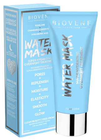 Biov&egrave;ne Masque de Nuit Super-Hydratant &agrave; l'Eau 75 ml