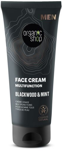 Organic Shop Cr&egrave;me Visage Multifonction Blackwood & Menthe 75 ml