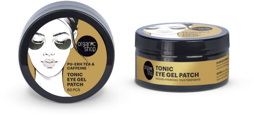 Organic Shop Patch Yeux Tonifiant au Th&eacute; Pu-Erh et &agrave; la Caf&eacute;ine 60 Unit&eacute;s